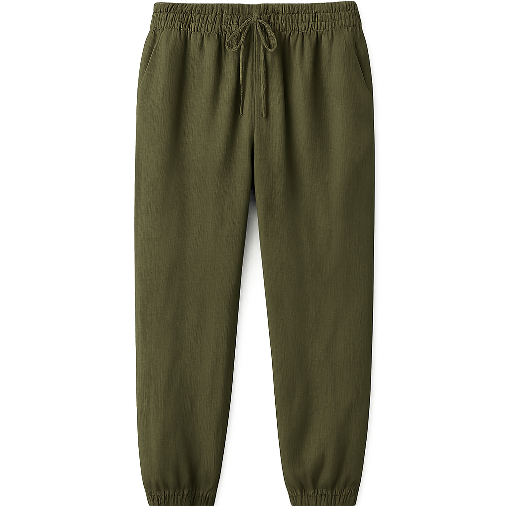 Linen Jogger Trousers - Kenvoire Pants